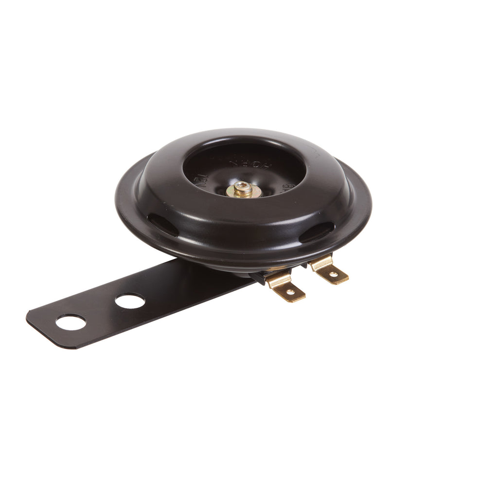 WMP 12v Horn - Round Blk - 70mm Diametre - 110db
