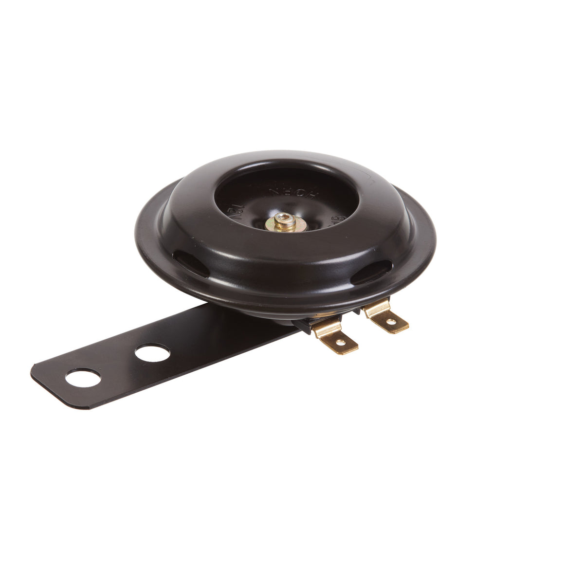 WMP 12v Horn - Round Blk - 70mm Diametre - 110db