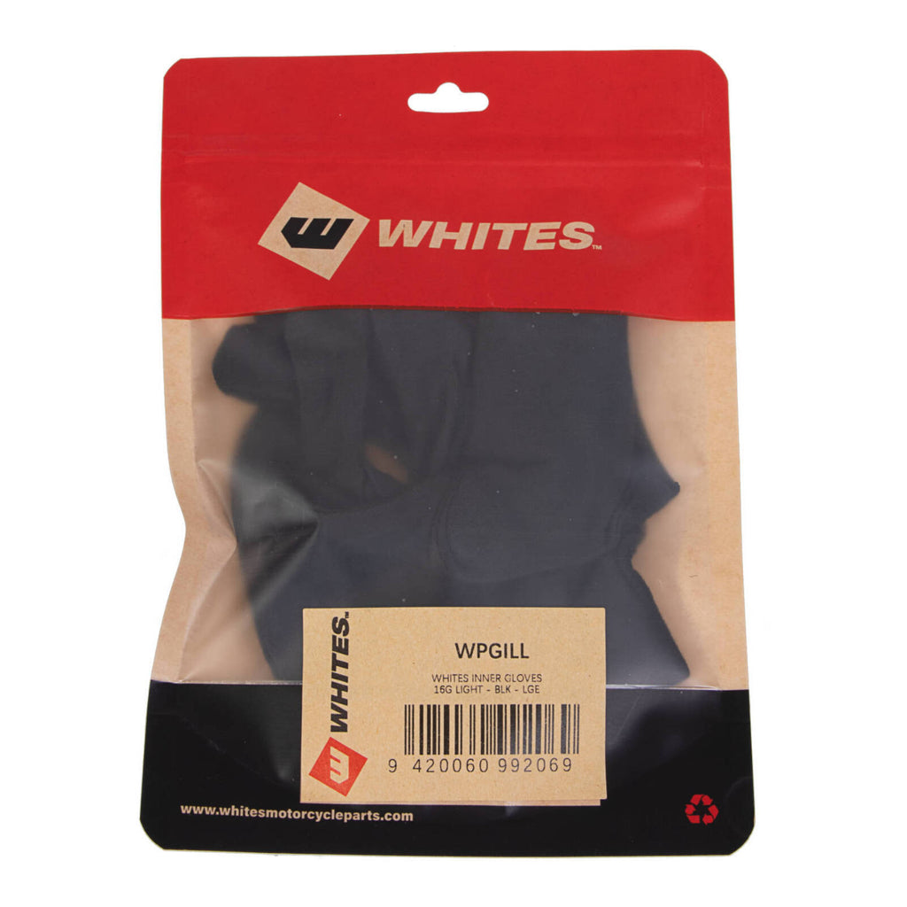 WMP Inner Gloves 16G Light - Black - Large