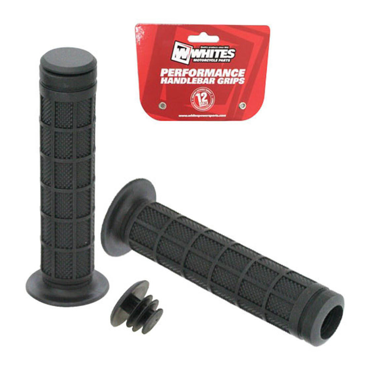 WMP ATV Full Waffle Grip Black 7/8 Both Sides - 130mm