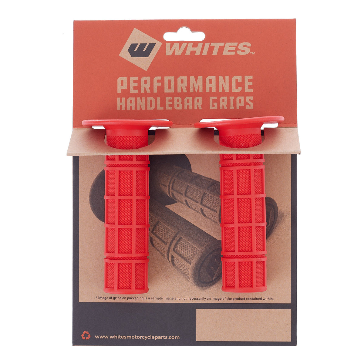 WMP MX Full Waffle Grip - Red