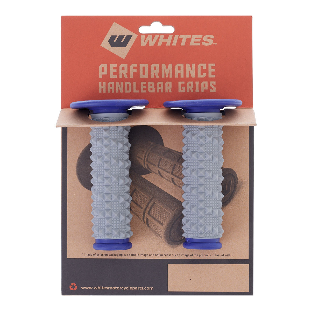 WMP MX Large Diamond Grip - Grey / Blue