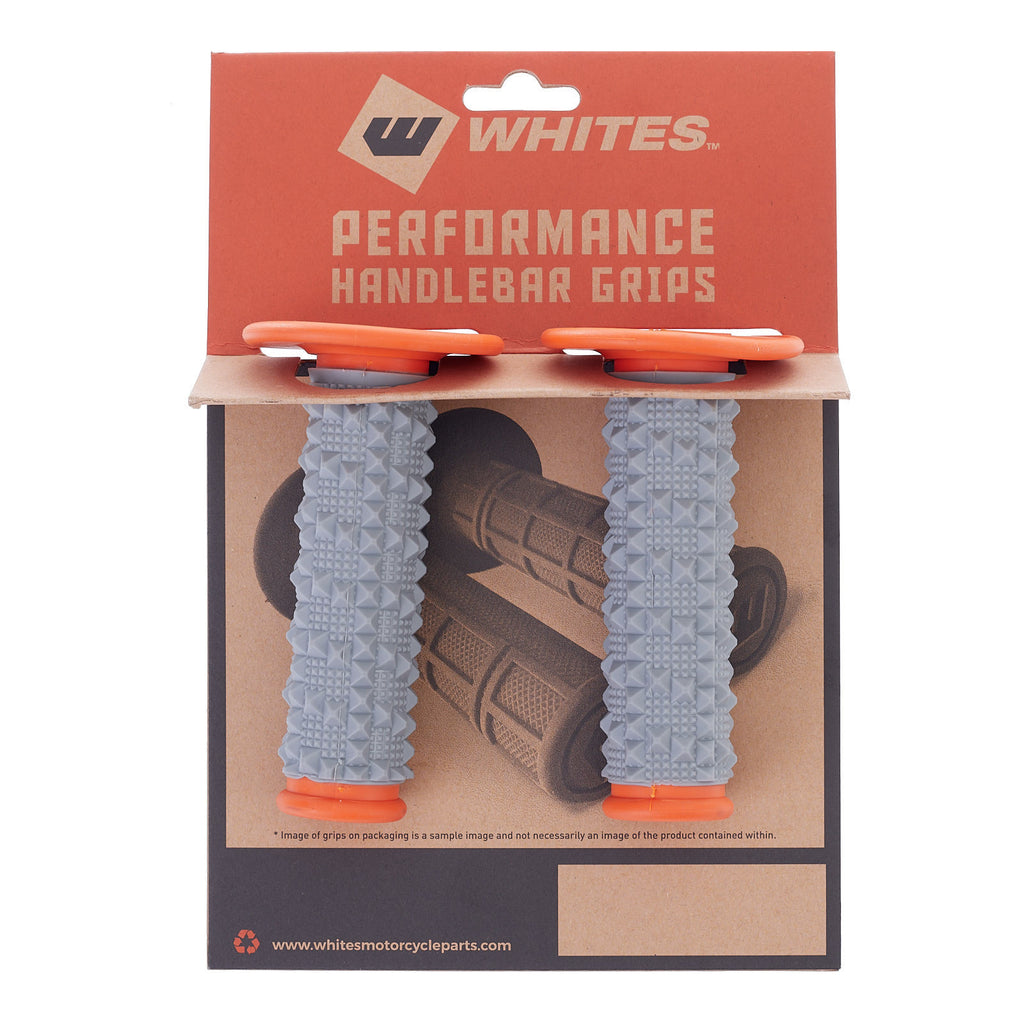 WMP MX Large Diamond Grip - Grey / Orange