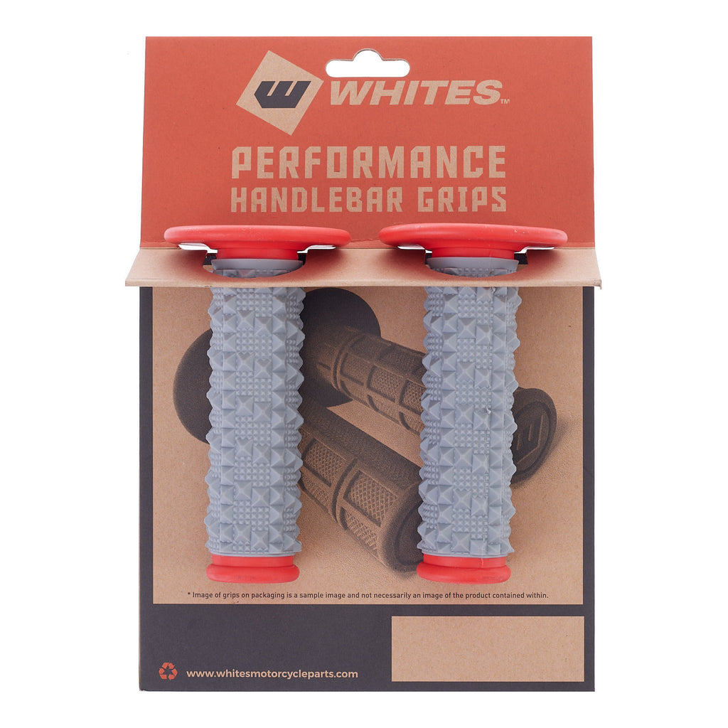 WMP MX Large Diamond Grip - Grey / Red