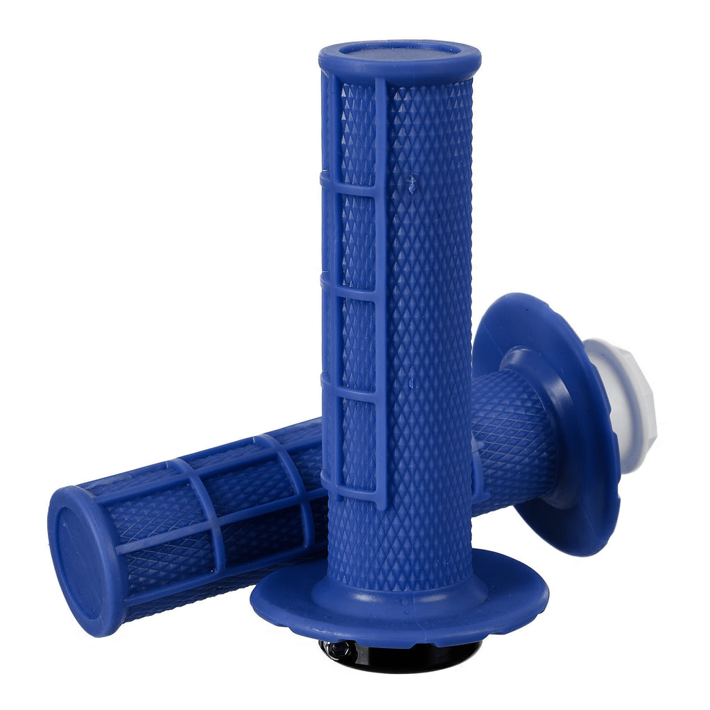 WMP Lock On Grips - Half Waffle - Blue (with 6 Cams)