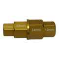 WMP 4 IN 1 HEX AXLE TOOL ALU GOLD -17/19/22/24mm