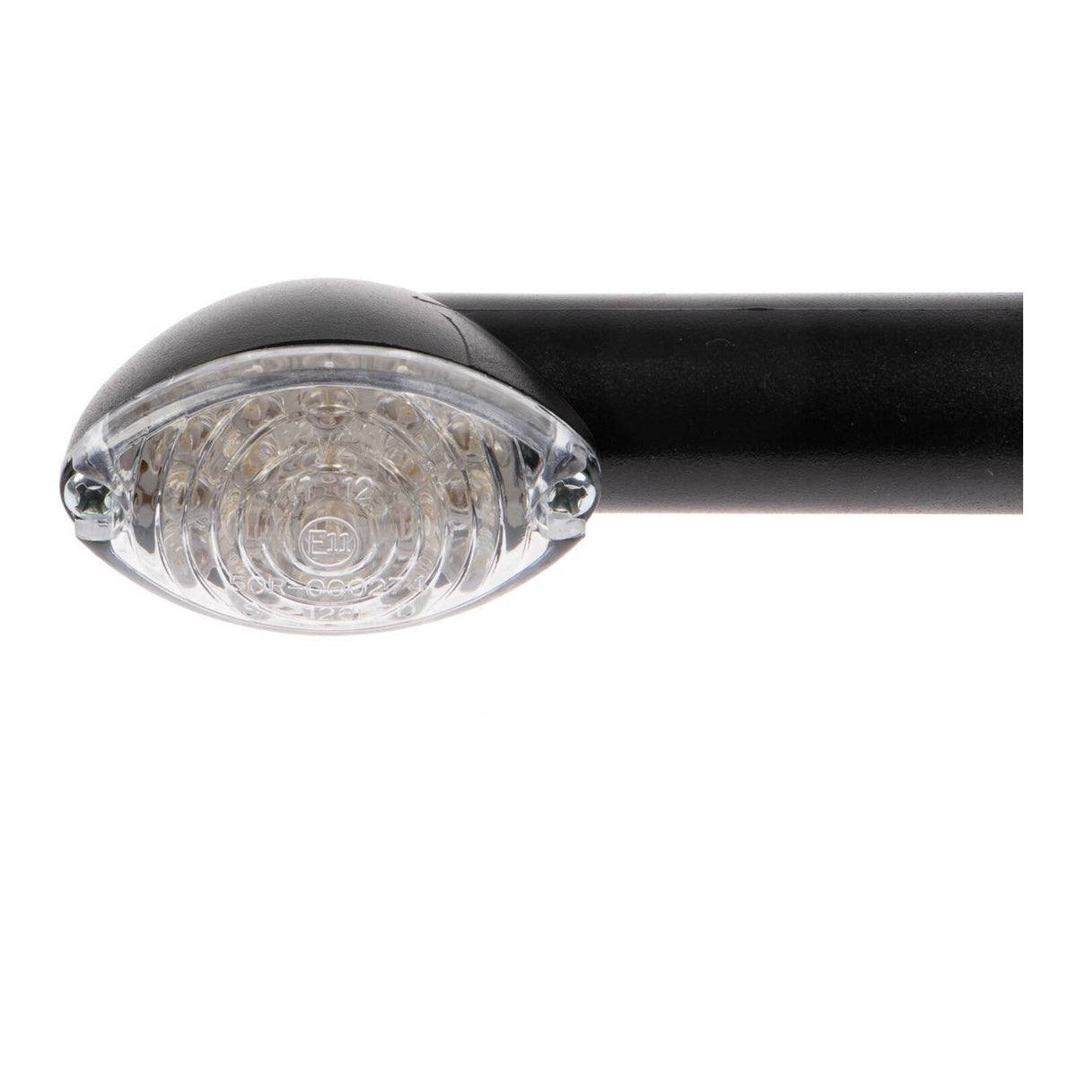 WMP LED Mini-Catseye Flasher - Black, Long Stem
