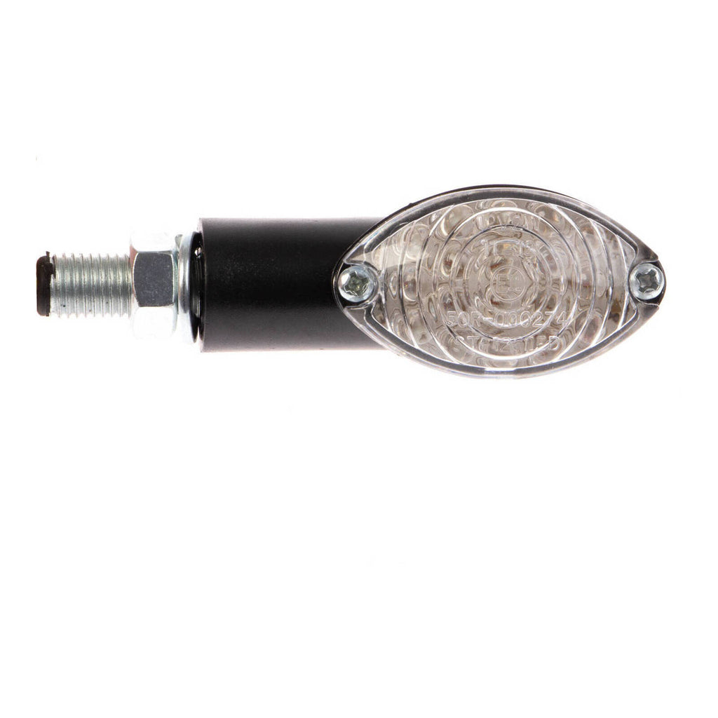 WMP LED Mini-Catseye Flasher - Black, Short Stem