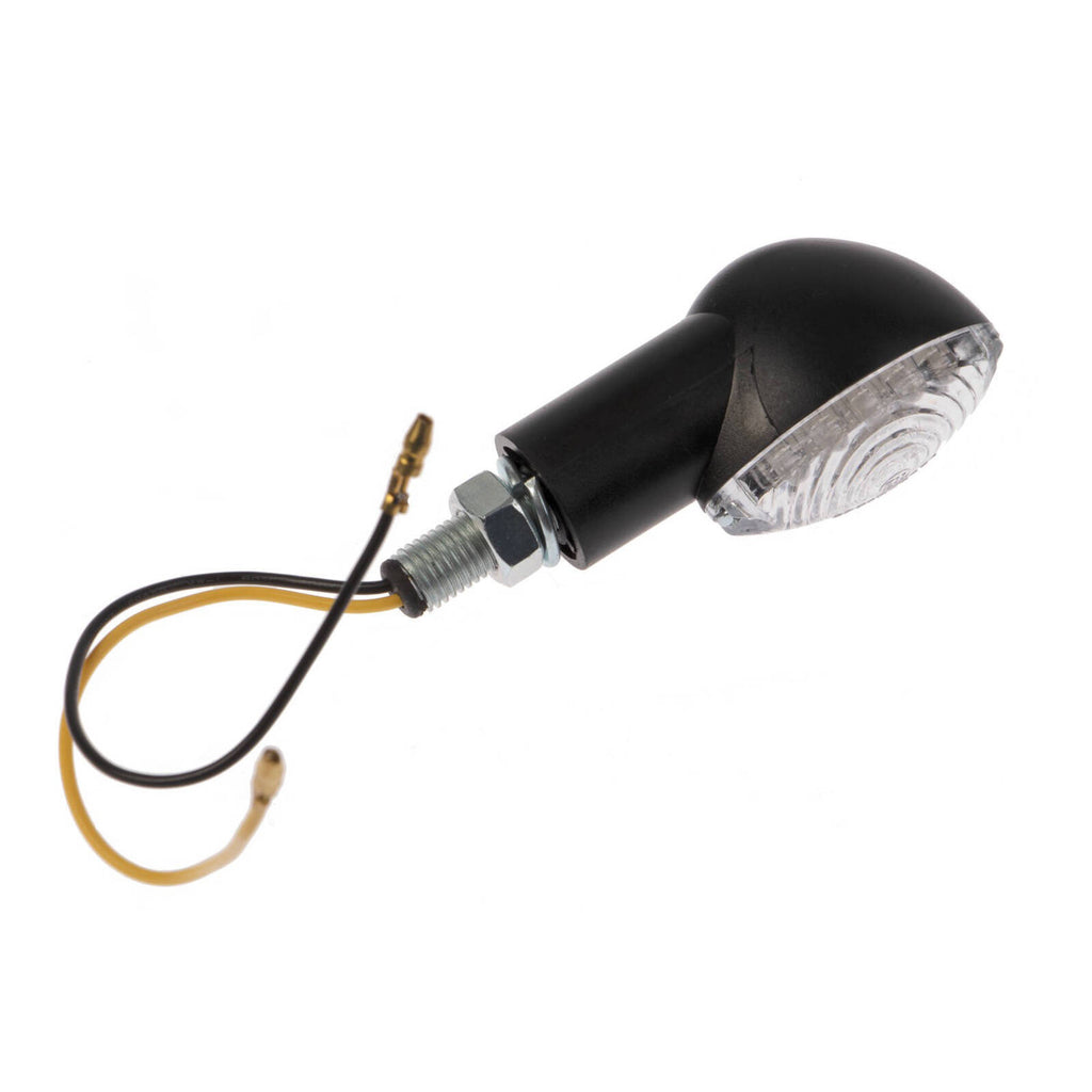 WMP LED Mini-Catseye Flasher - Black, Short Stem