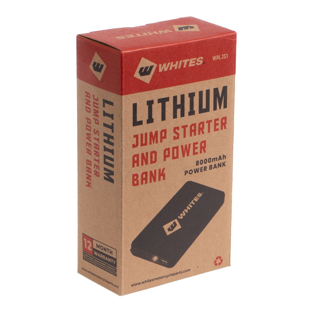 WMP Lithium Jump Starter & Power Bank 138mm x 75mm x 17mm