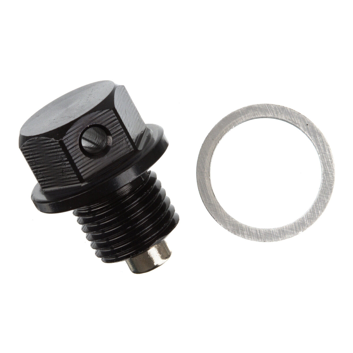 WMP Magnetic Sump Plug M12 x 10 x 1.25 - Black