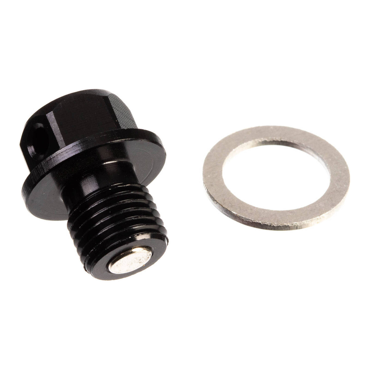 WMP Magnetic Sump Plug M12 x 12 x 1.25 - Black