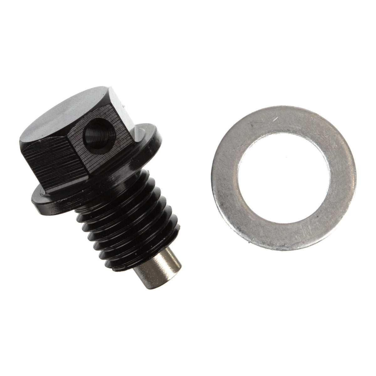 WMP Magnetic Sump Plug M12 x 12 x 1.5 - Black