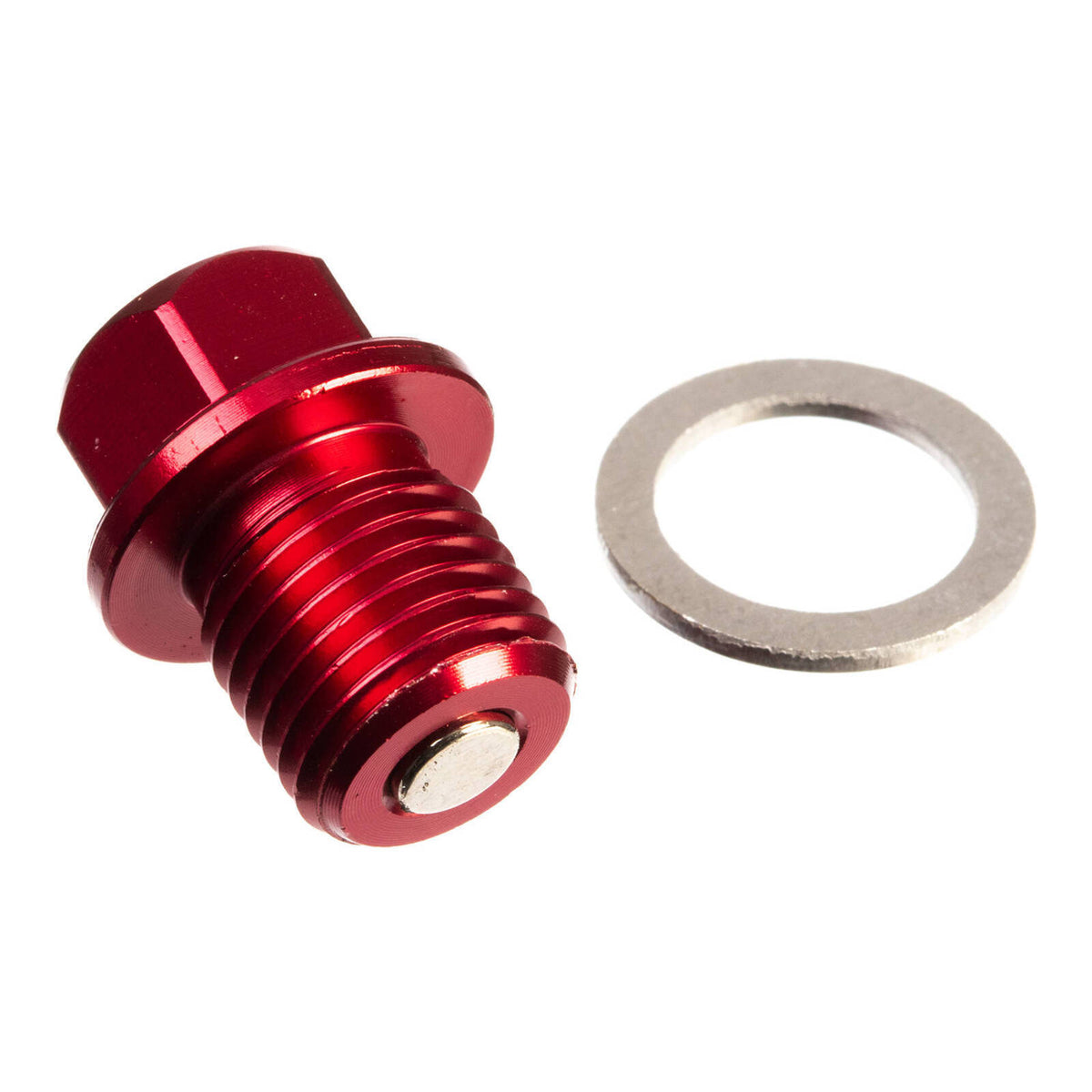 WMP Magnetic Sump Plug M14 x 14 x 1.5 - Red