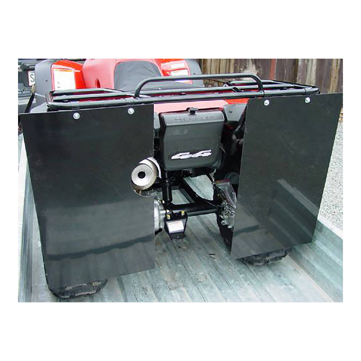 WMP ATV Mud Flap - Black 380mm X 650mmx4mm (1pc)