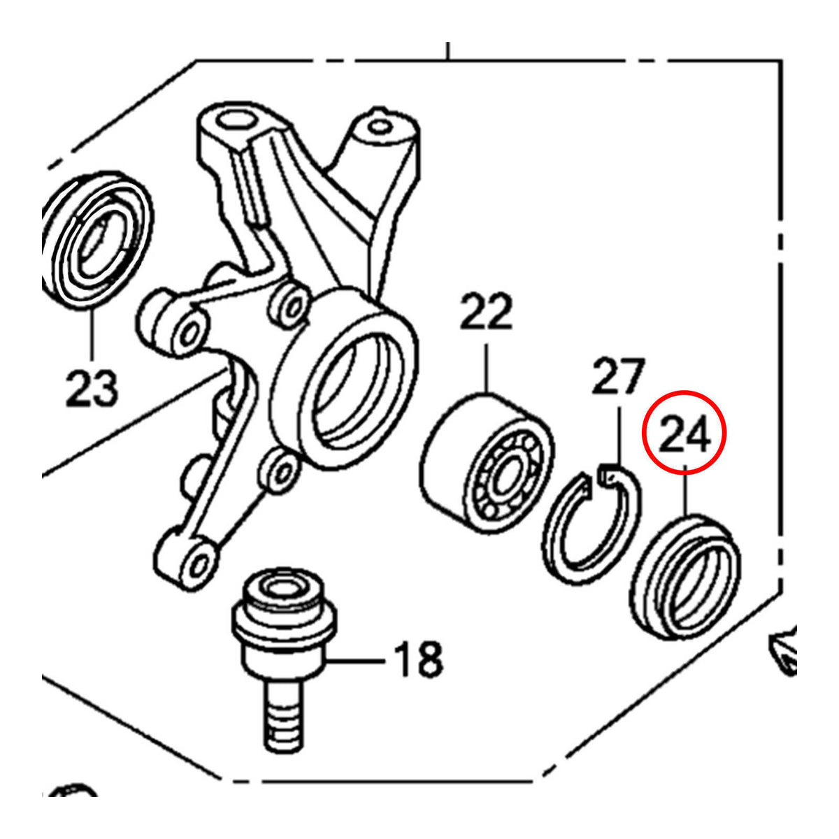 WMP Dust Seal - Honda Front Knuckle Seal - 38x50x6