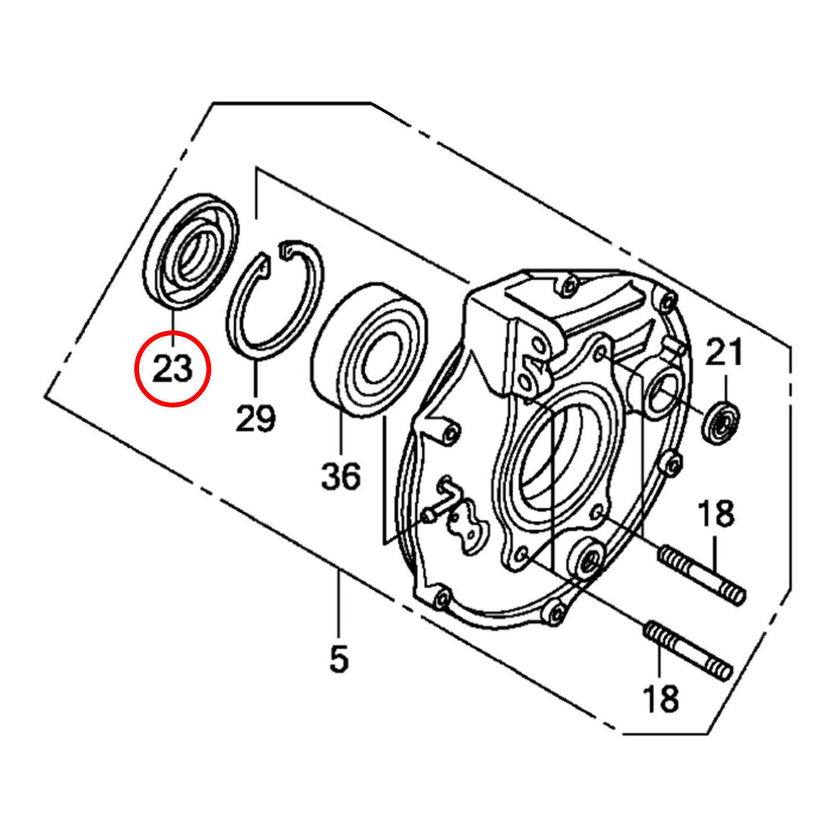 WMP Dust Seal - Honda Rear Brake Seal - 44x75x9
