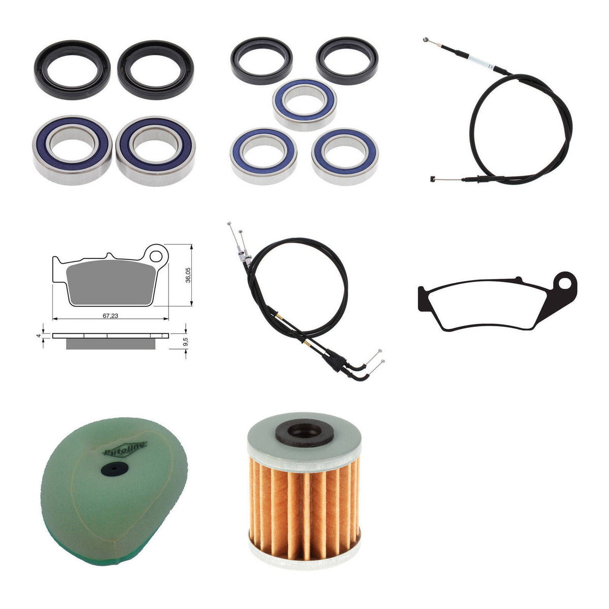 Offroad Refurb Kit - Kawasaki KX250F '11-'12
