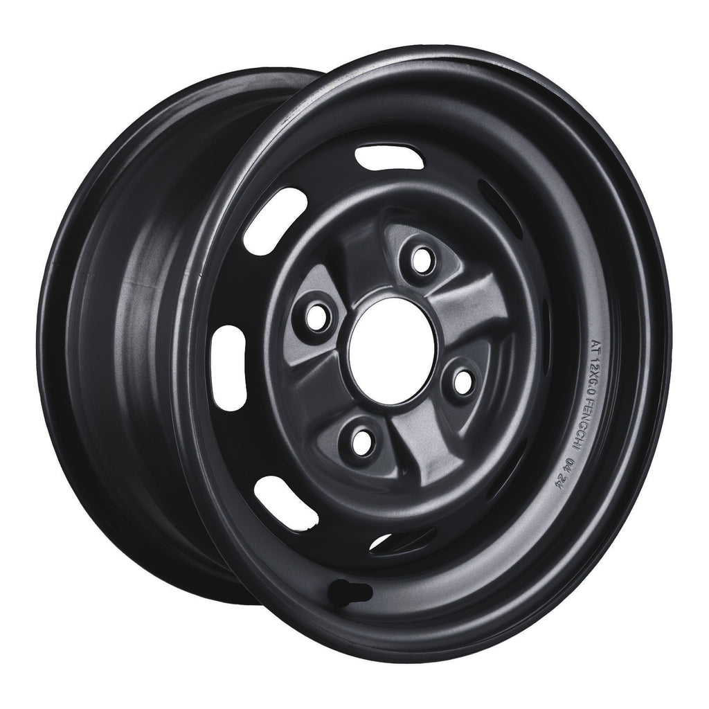 WMP ATV/UTV Steel Rim 12x6 Honda Front 4/110 +25 - Black