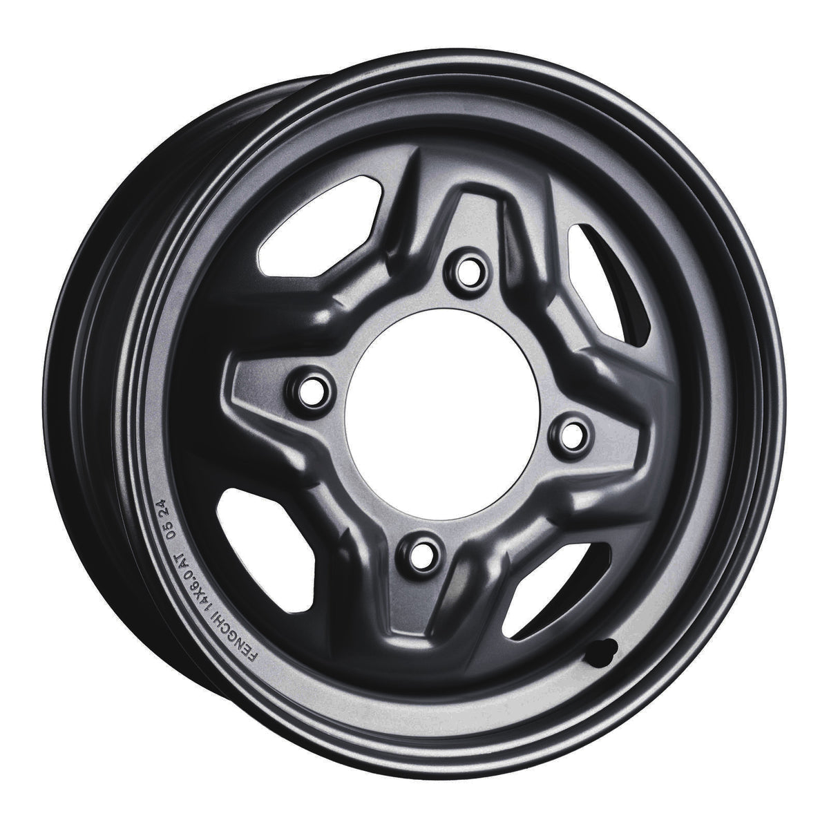 WMP ATV/UTV Steel Rim 14x6 Polaris Front 4/156 +40.2 - Black