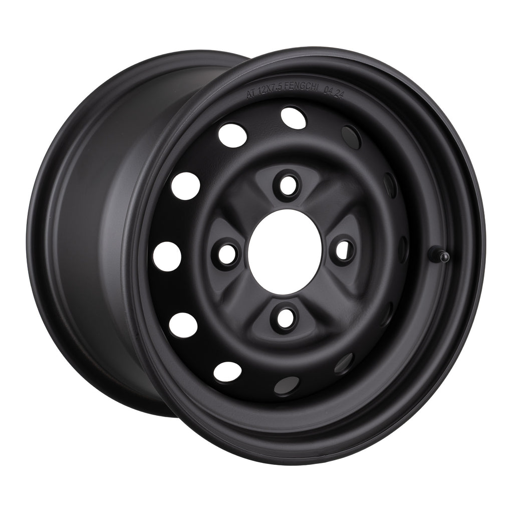 WMP ATV/UTV Steel Rim 12x7.5 CF-Moto Rear 4/110 +46.5 - Black