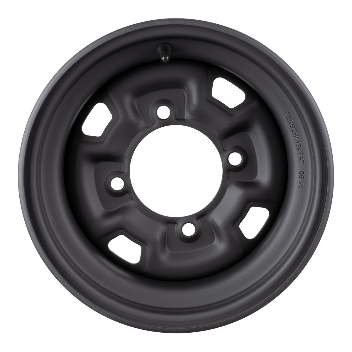 WMP ATV/UTV Steel Rim 12x7 Can-Am Front & Rear 4/137 +12.7 - Black