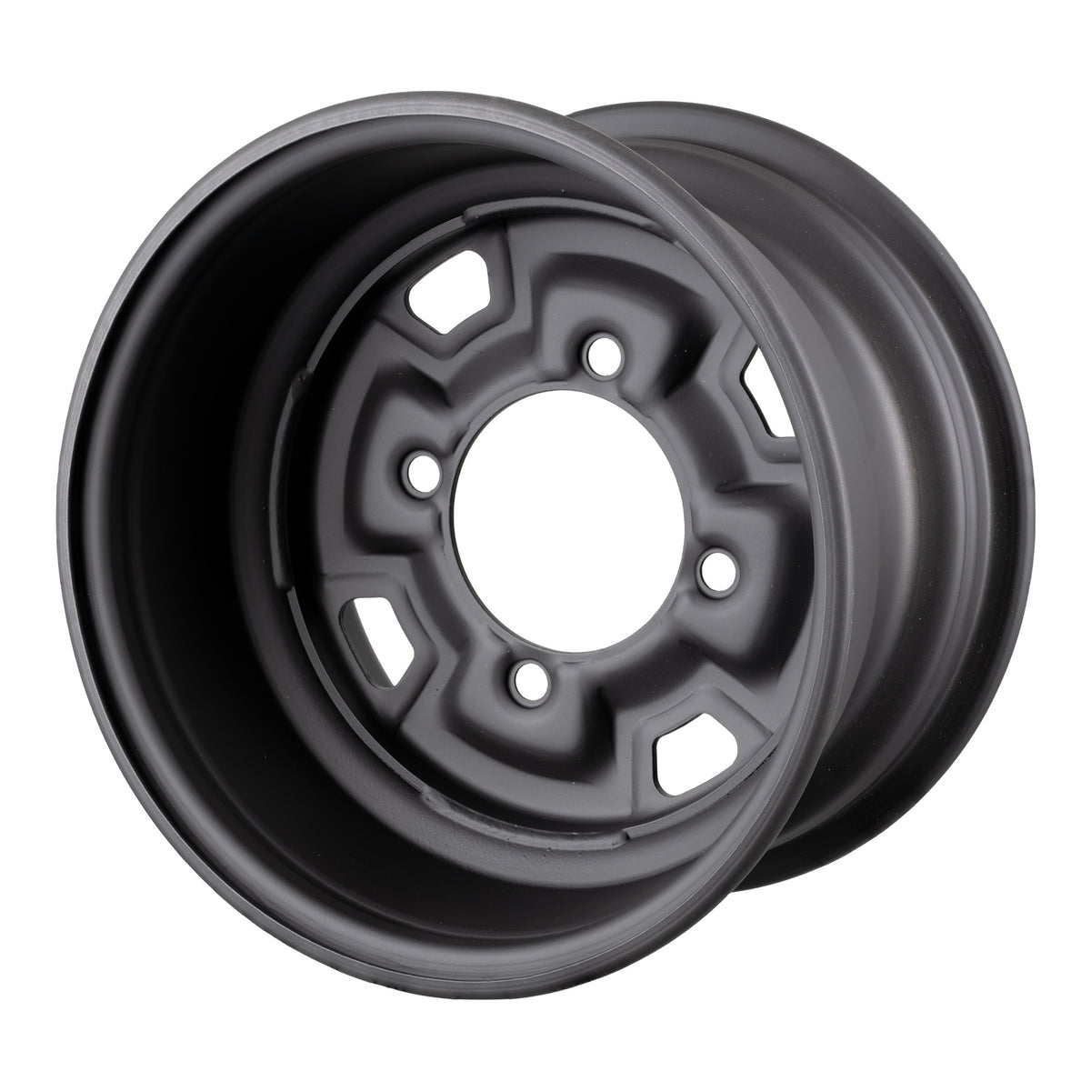 WMP ATV/UTV Steel Rim 12x7 Can-Am Front & Rear 4/137 +12.7 - Black