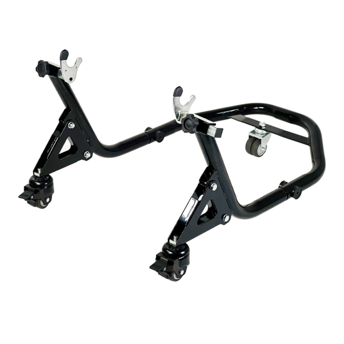 WMP Paddock Stand - Rear - Dolly Type - with V-Hooks & L-Pads