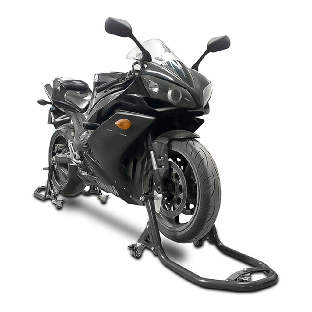 WMP Paddock Stand - Rear - Dolly Type - with V-Hooks & L-Pads