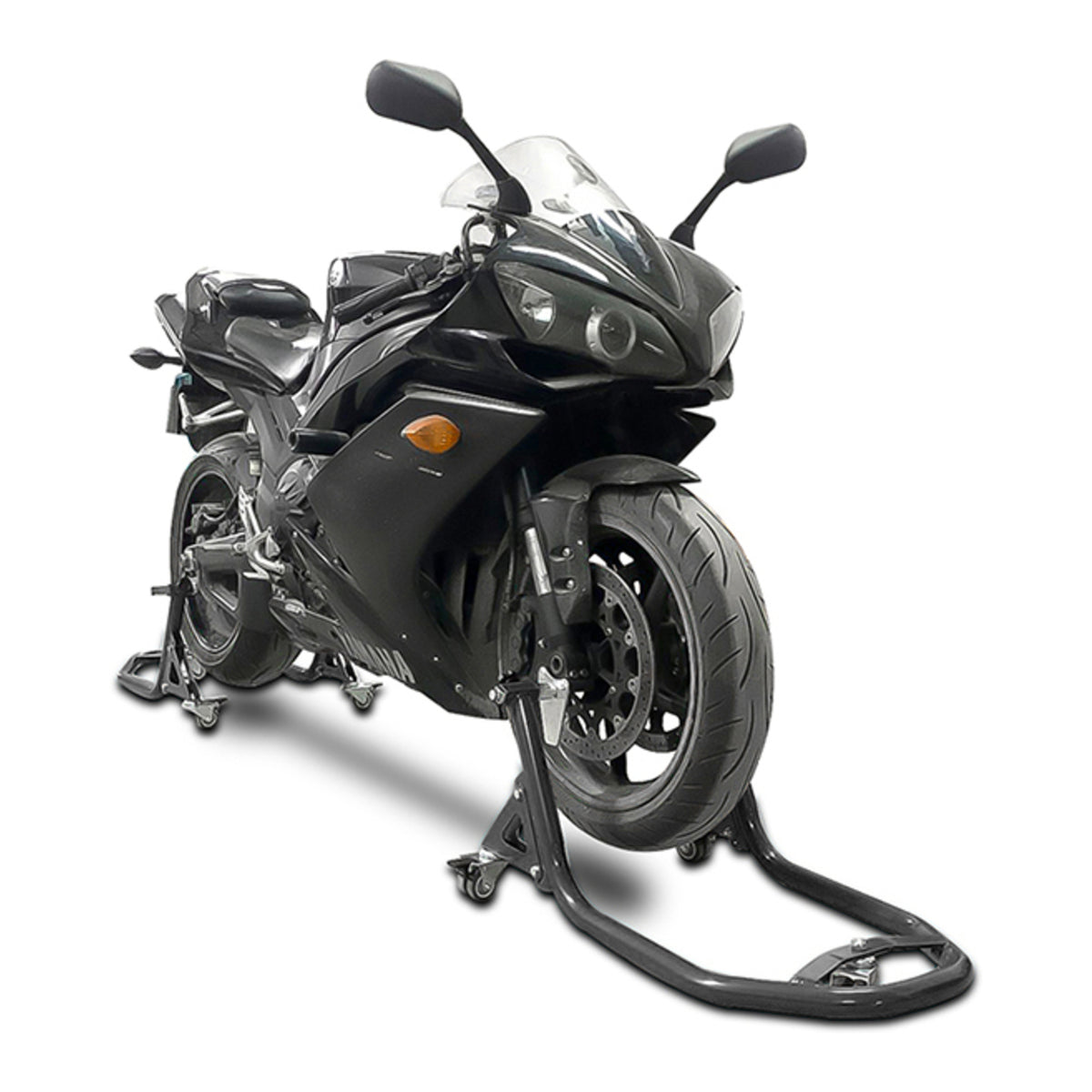 WMP Paddock Stand - Rear - Dolly Type - with V-Hooks & L-Pads