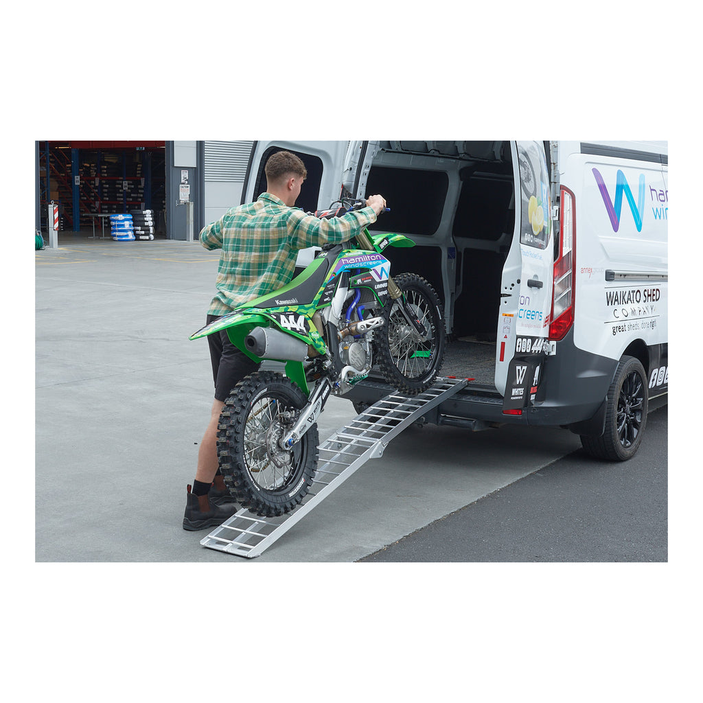WMP 002 ALLOY RAMP FOLDING 226X30c 340kg rated X-Barstyle