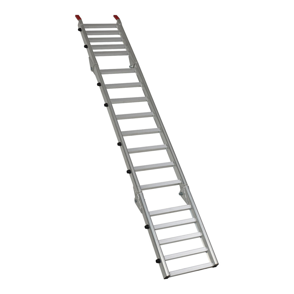 WMP Alloy Tailgate Folding Ramp 223x35cm 318kg Rated