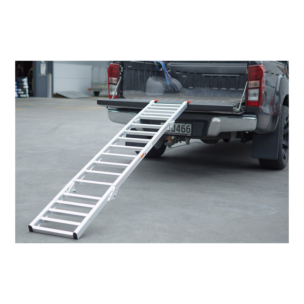 WMP Alloy Tailgate Folding Ramp 223x35cm 318kg Rated