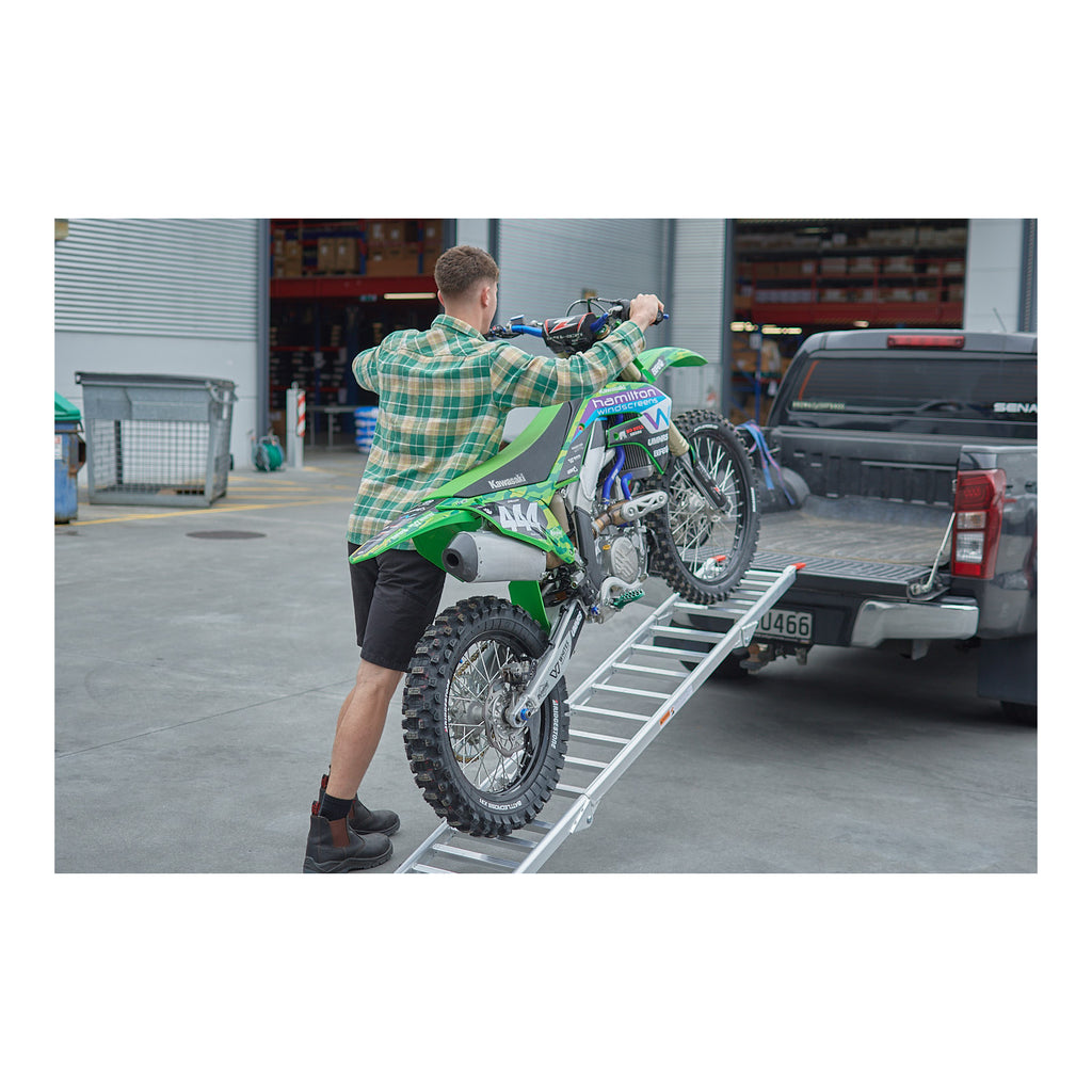 WMP Alloy Tailgate Folding Ramp 223x35cm 318kg Rated