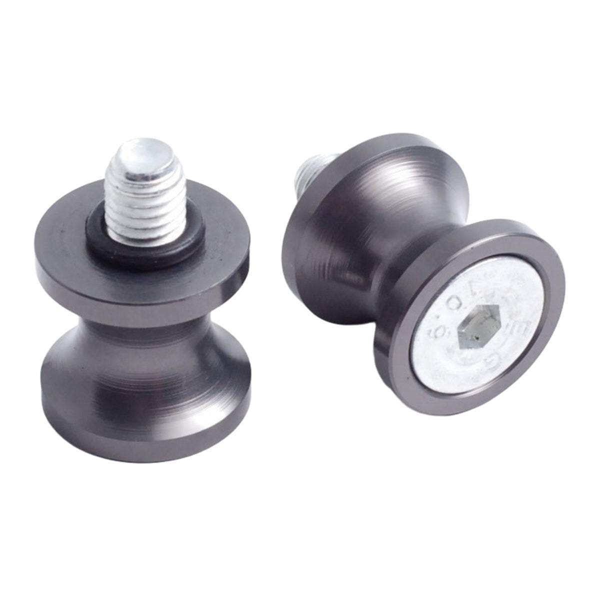 WMP Swingarm Bobbins - Black - 10mm x 1.5mm