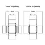 WMP ATV/UTV Joint Assembly WPUJ04 24mm/40.25mm int. snap ring