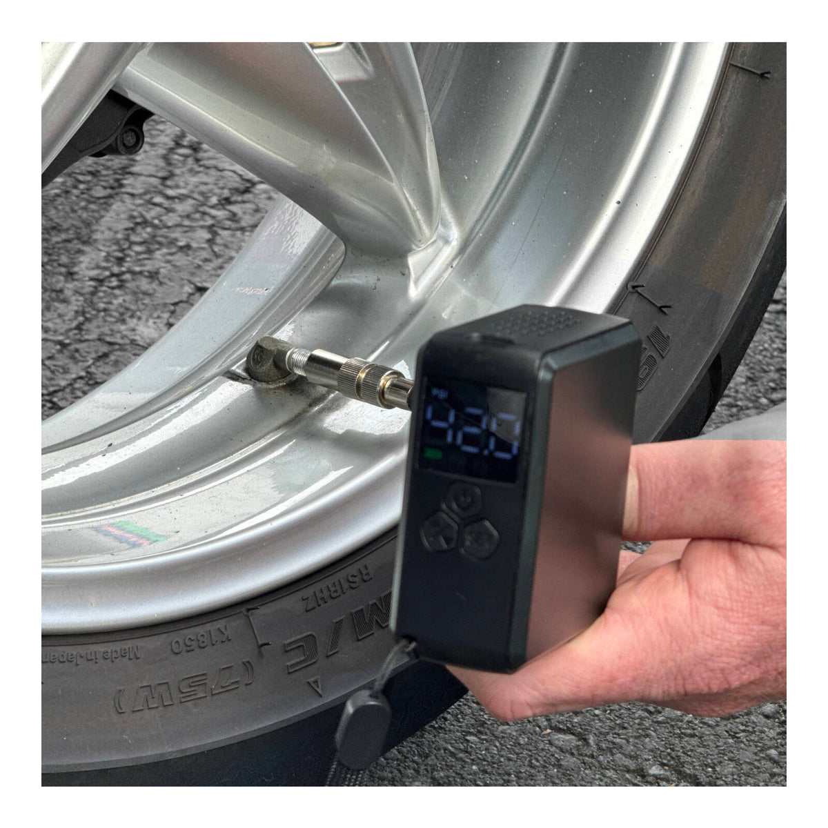 WMP Ultra Mini Air Pump - Portable Rechargable Tyre Pump (0-150psi)