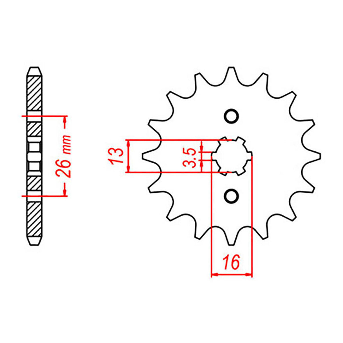 XAM Sprocket Kit Suzuki ATV LT50 11/37