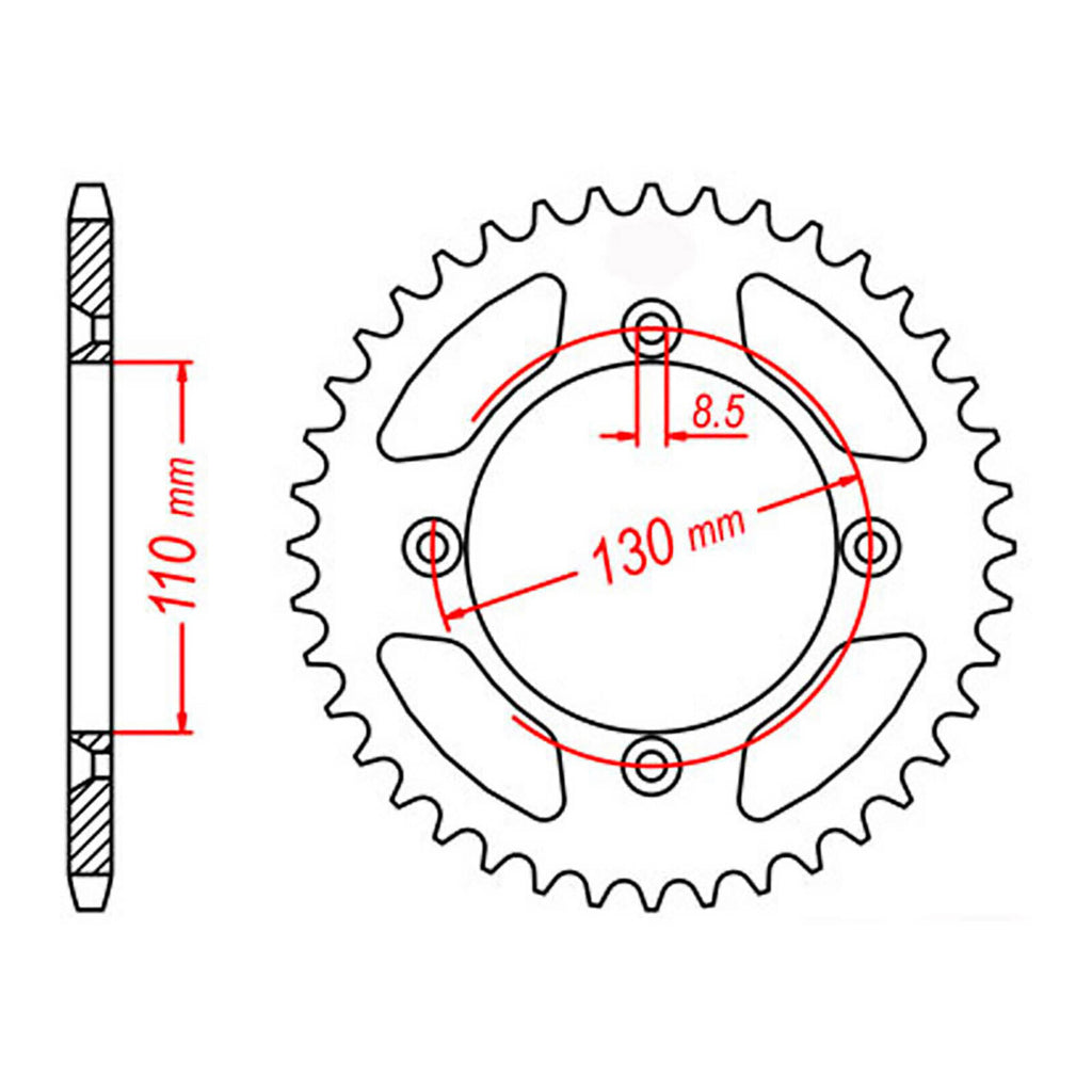 XAM Sprocket Kit Honda CR80 / 85 15/49