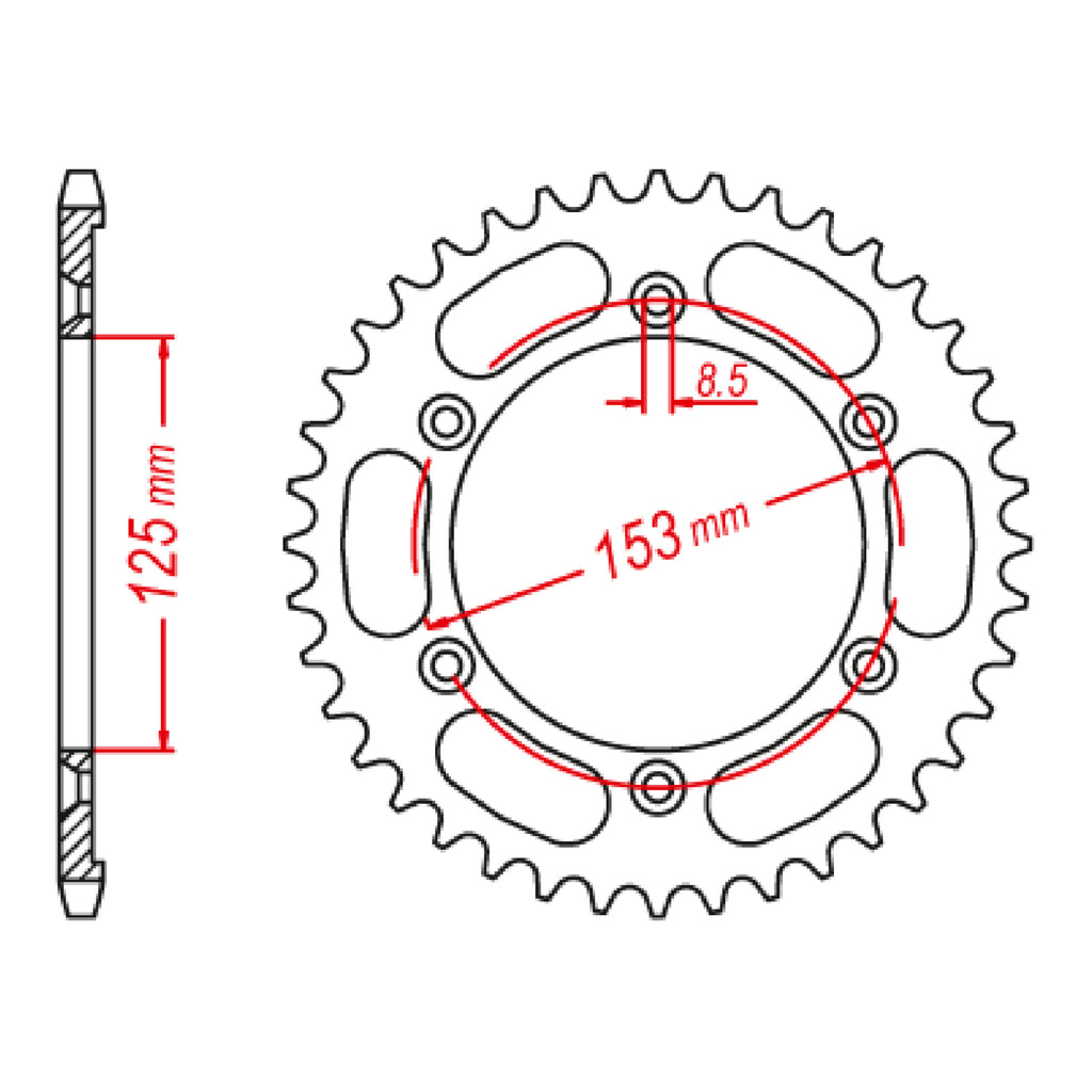 XAM Sprocket Kit Honda XR90L '17- 15/52 (OE#428)