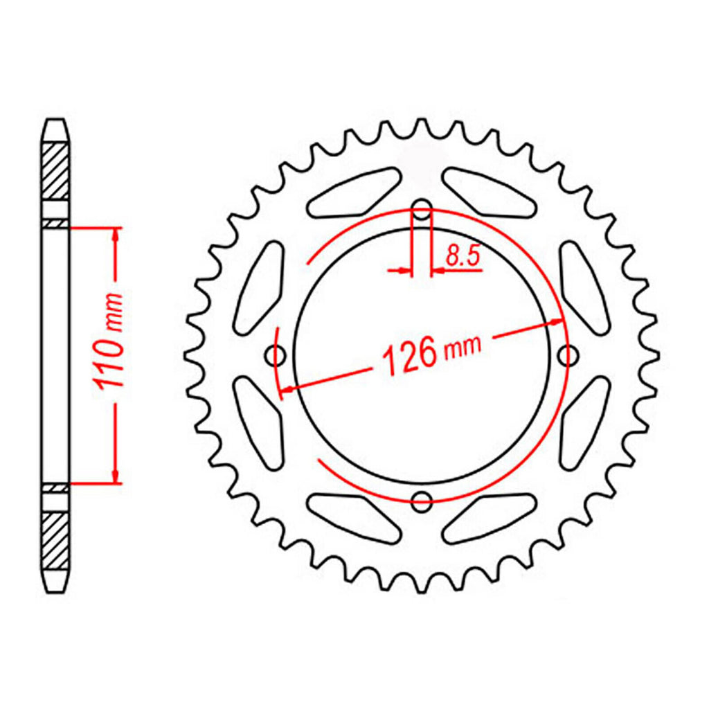 XAM Sprocket Kit Kawasaki KX65 13/46