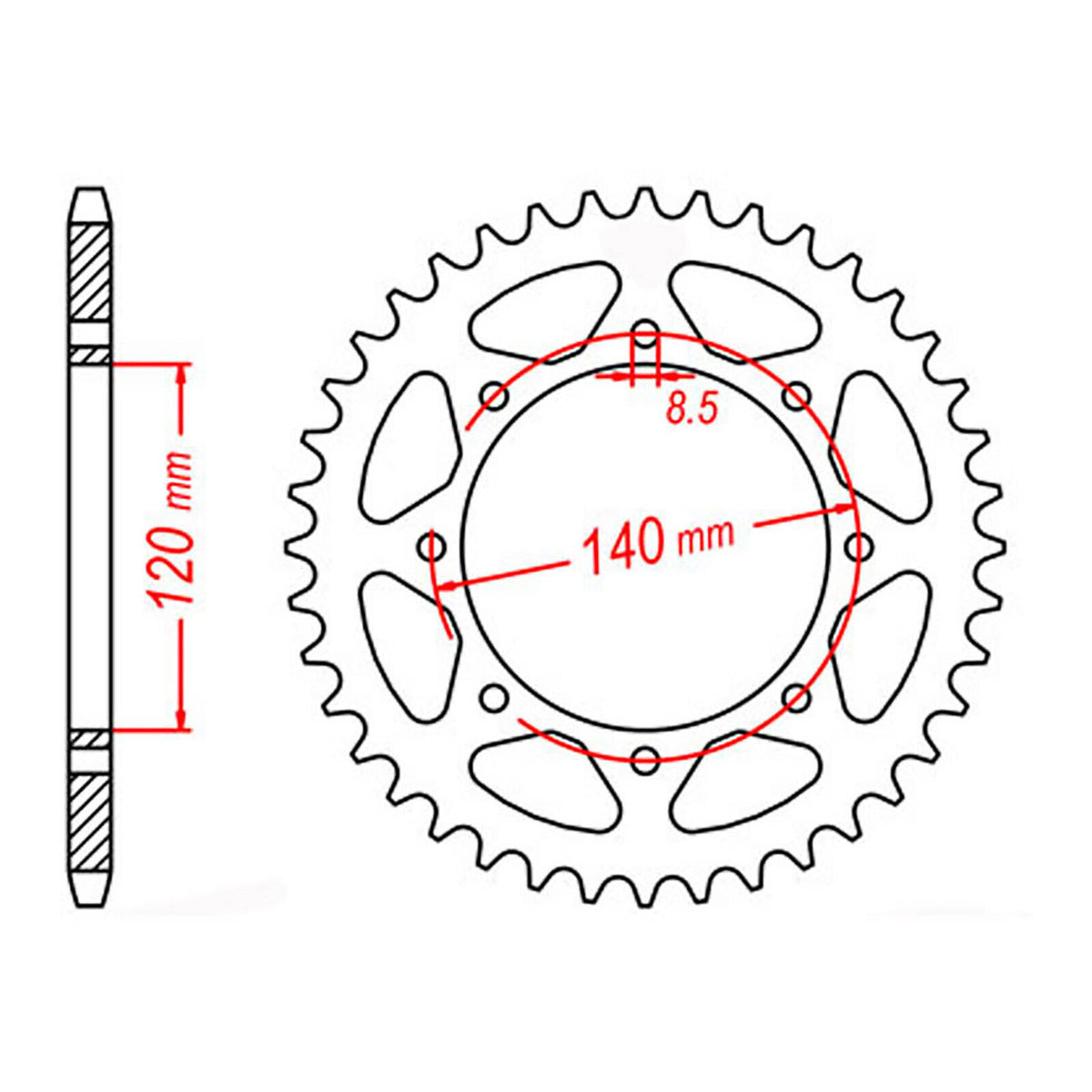 XAM Sprocket Kit Kawasaki KLR650 '22-'24 X-Ring 15/43