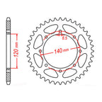 XAM Sprocket Kit Kawasaki KLR650 '06-'21 X-Ring Gold 15/43