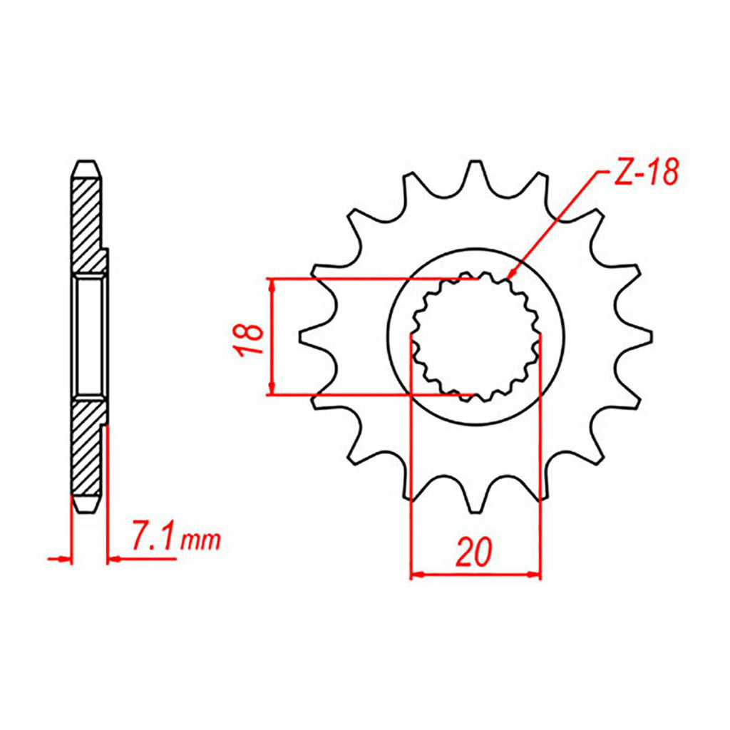 XAM Sprocket Kit Suzuki RM125/RMZ250 '07-'09 X-Ring Gold 12/48