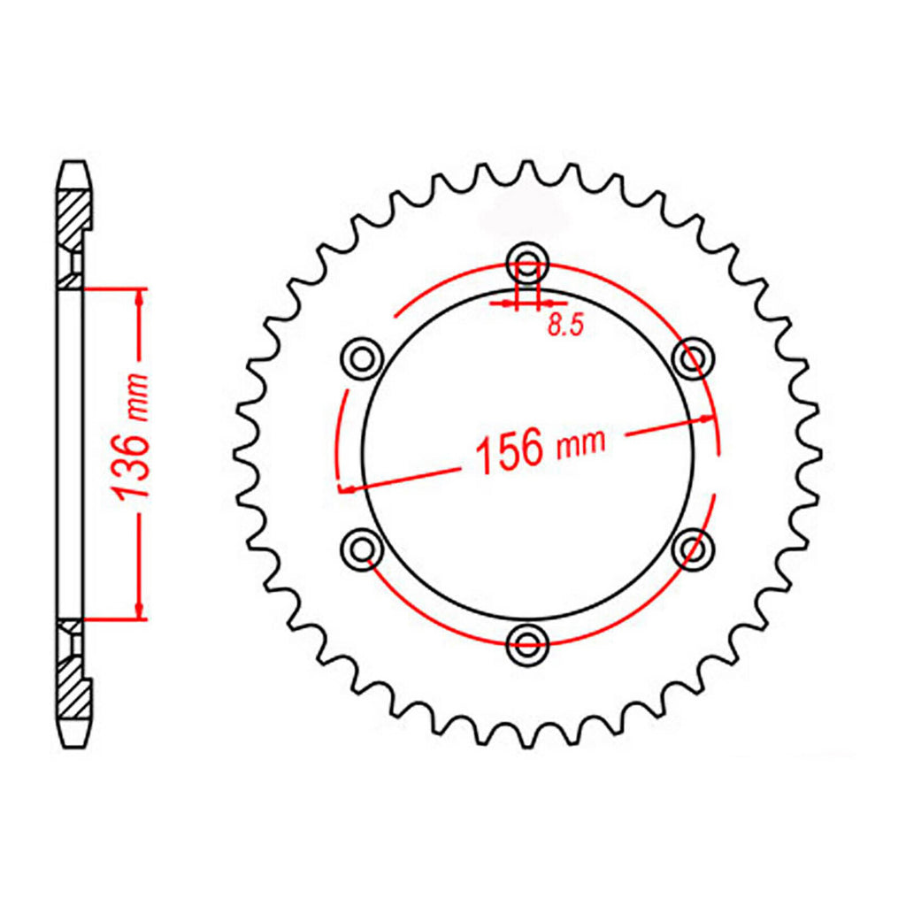 XAM Sprocket Kit Suzuki DR650 '06-'15 X-Ring 14/41