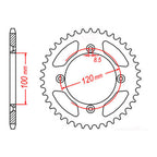 XAM Sprocket Kit Yamaha YZ80 SW '02- 14/47 NSH