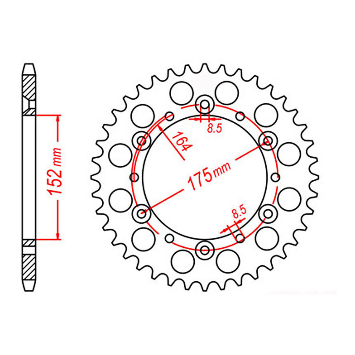 XAM Sprocket Kit Yamaha YZ/WR400F '98 NSDCG2 14/49