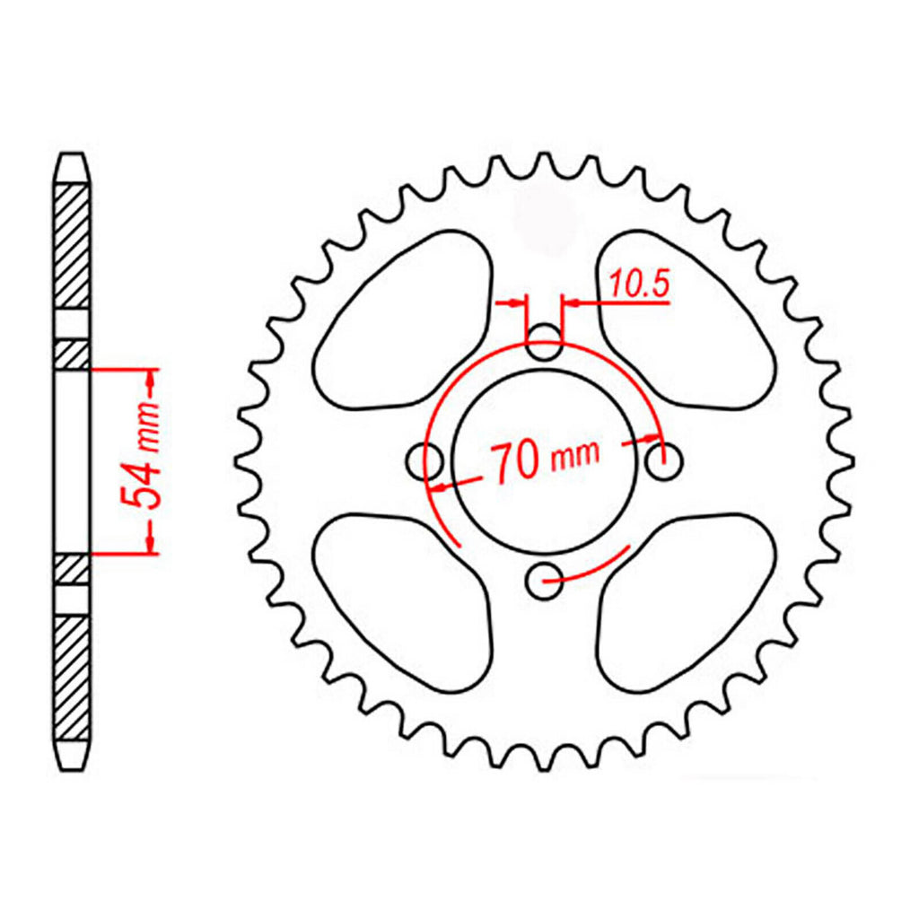 XAM Sprocket Kit Honda CBR125 '02-'11 O-Ring 15/42