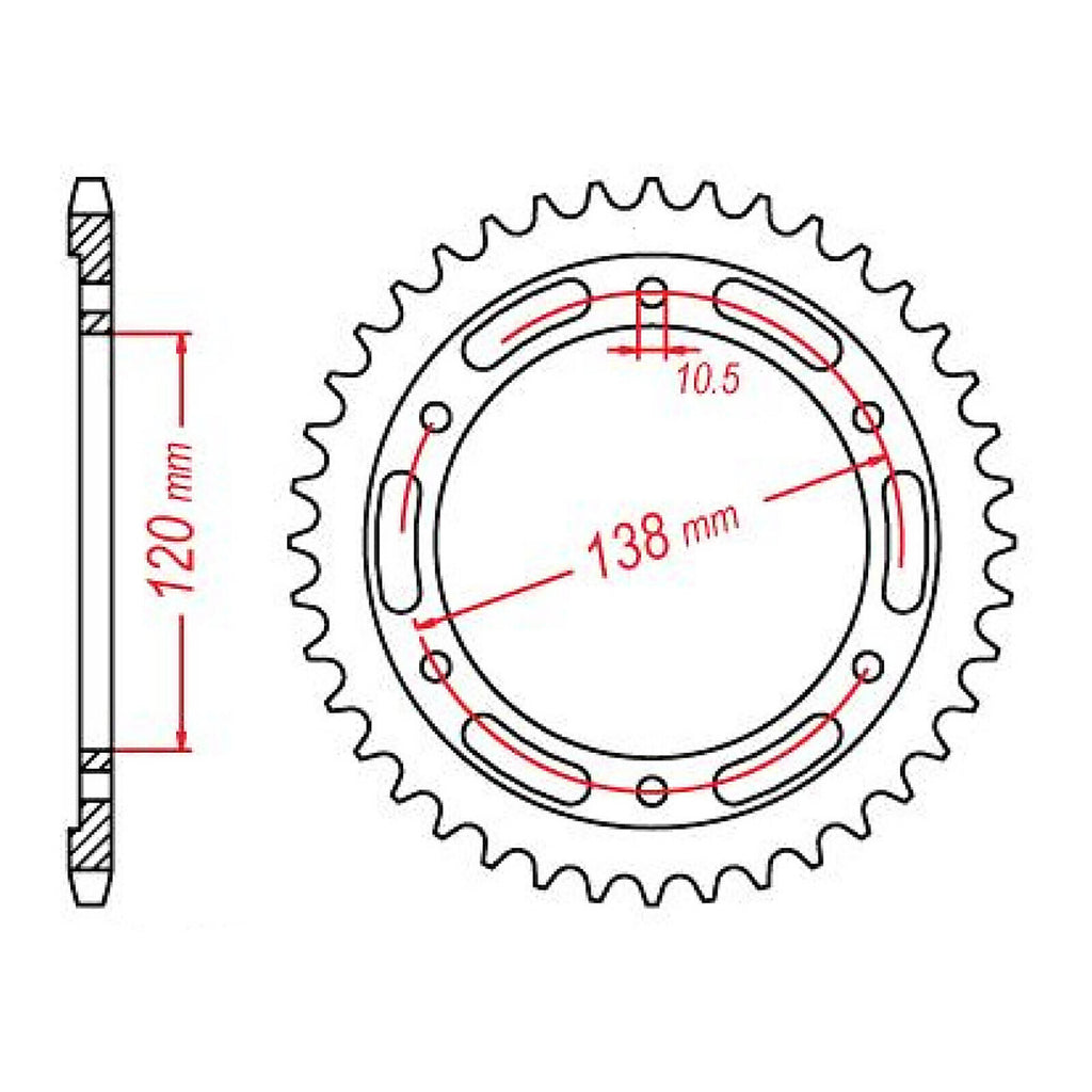 XAM Sprocket Kit Honda CBR300R '14-'16 X-Ring Gold 14/36