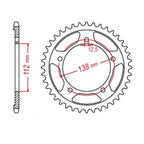 XAM Sprocket Kit Honda CBR500 X-Ring Gold 15/41